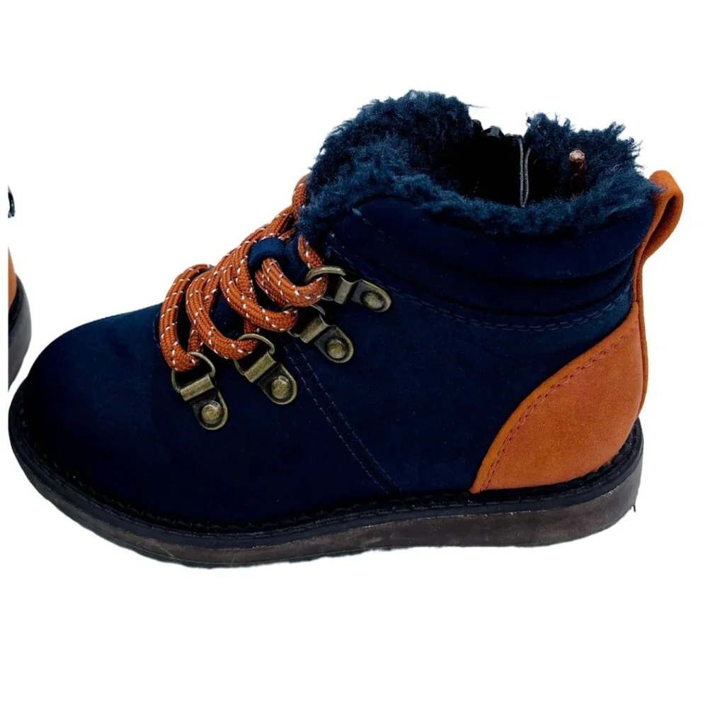 Cat & Jack Toddler Girl's Navy Blue Boots Size: 9